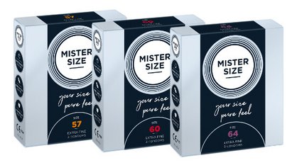 Mister Size Probierset 57-60-64 (3x3 Kondome)