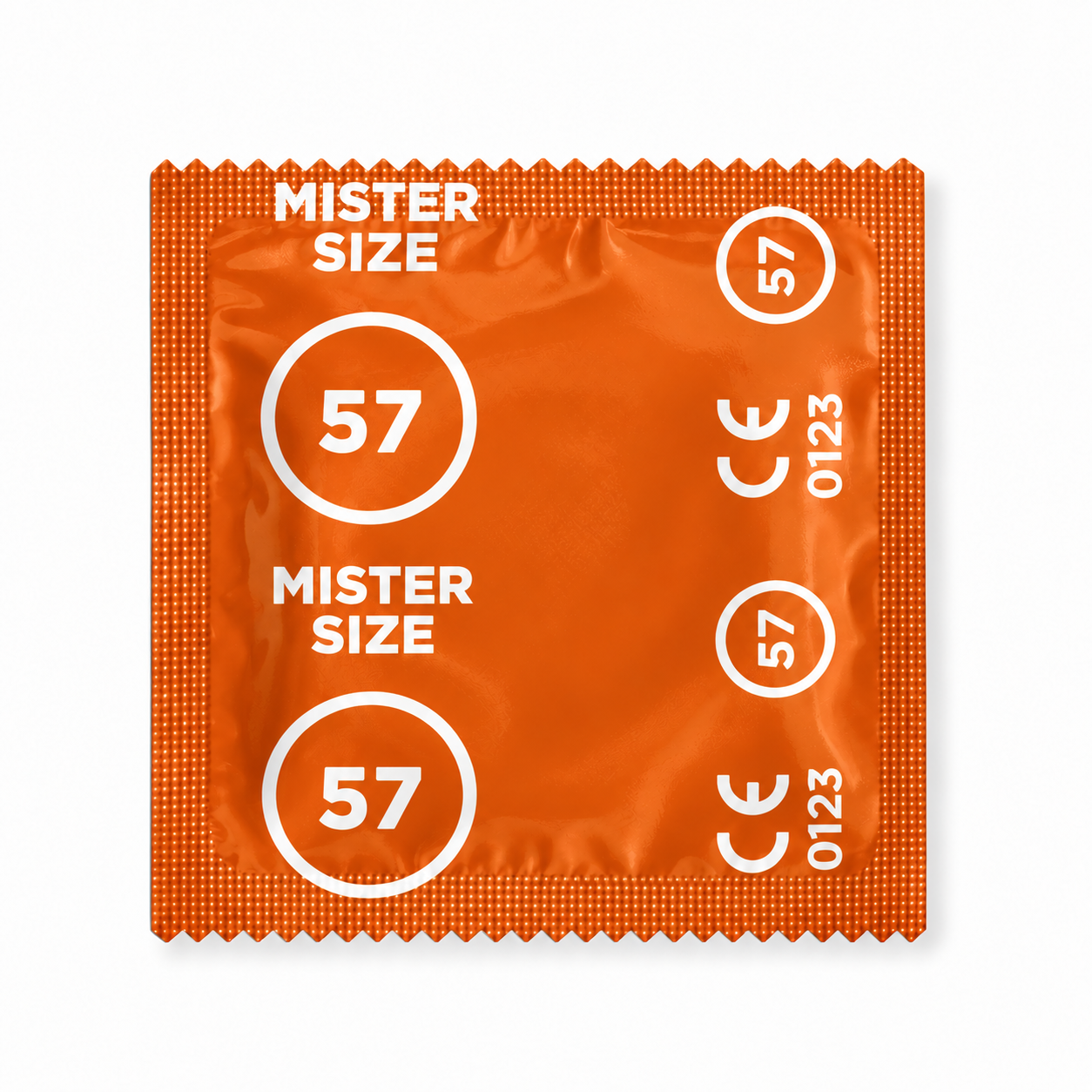Siegelfolie Mister Size 57 L — neues Design, orange