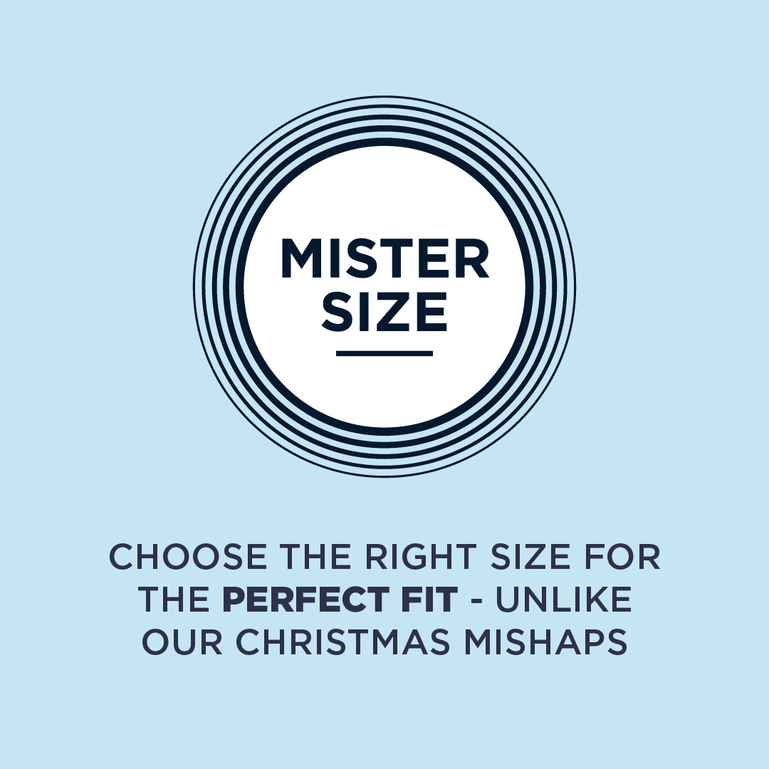 Mister Size Logo mit Text darunter: Wähle die richtige Größe für die perfekte Passform